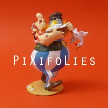 Pixi Obelix portant des vivres