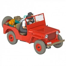 De rode jeep